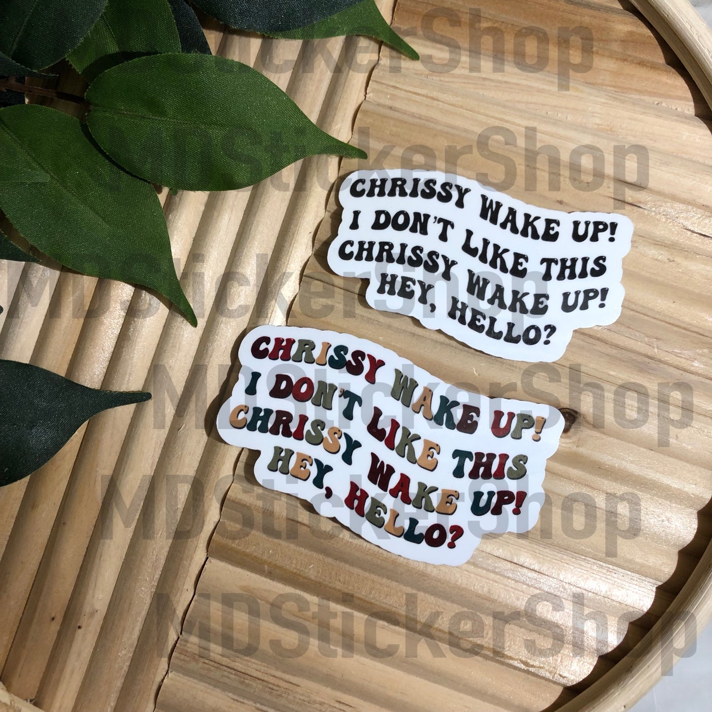 Chrissy Wake Up Vinyl Sticker