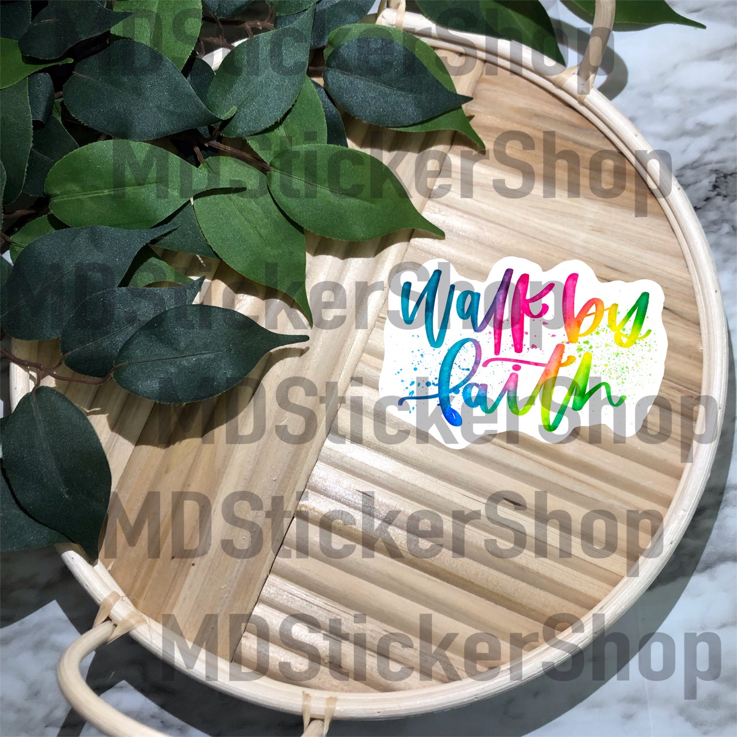 Walk By Faith Vinyl Sticker