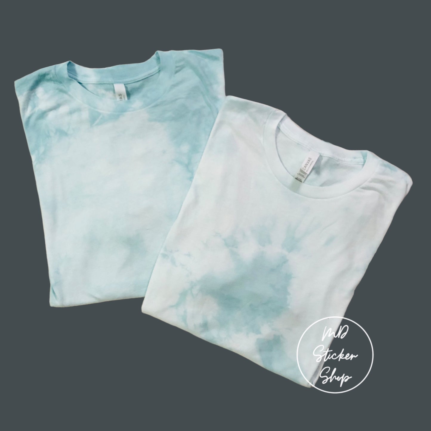 Blue Sky Tie Dye Blank Tee