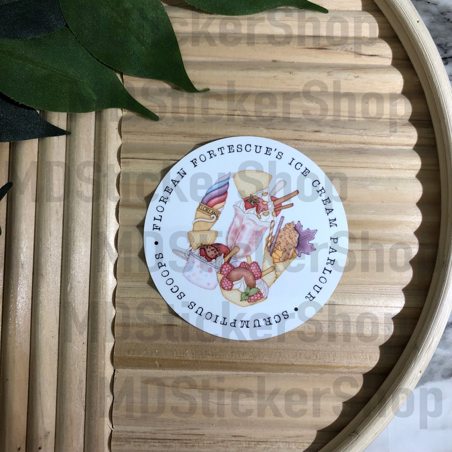 Florean Scrumptious Scoops Vinyl Sticker