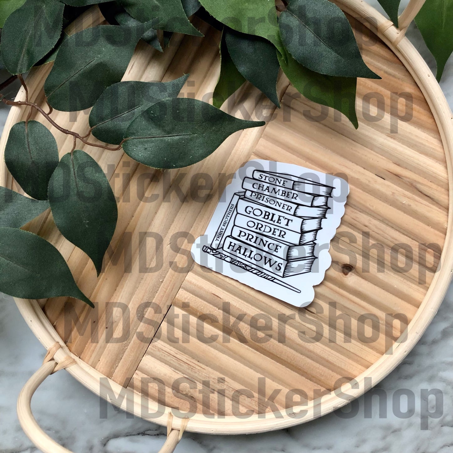 HP Book Stack Vinyl Sticker