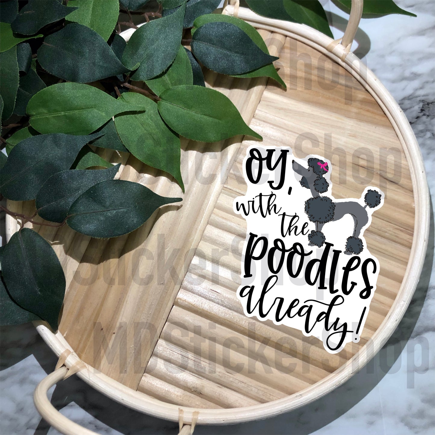 Poodles Vinyl Sticker