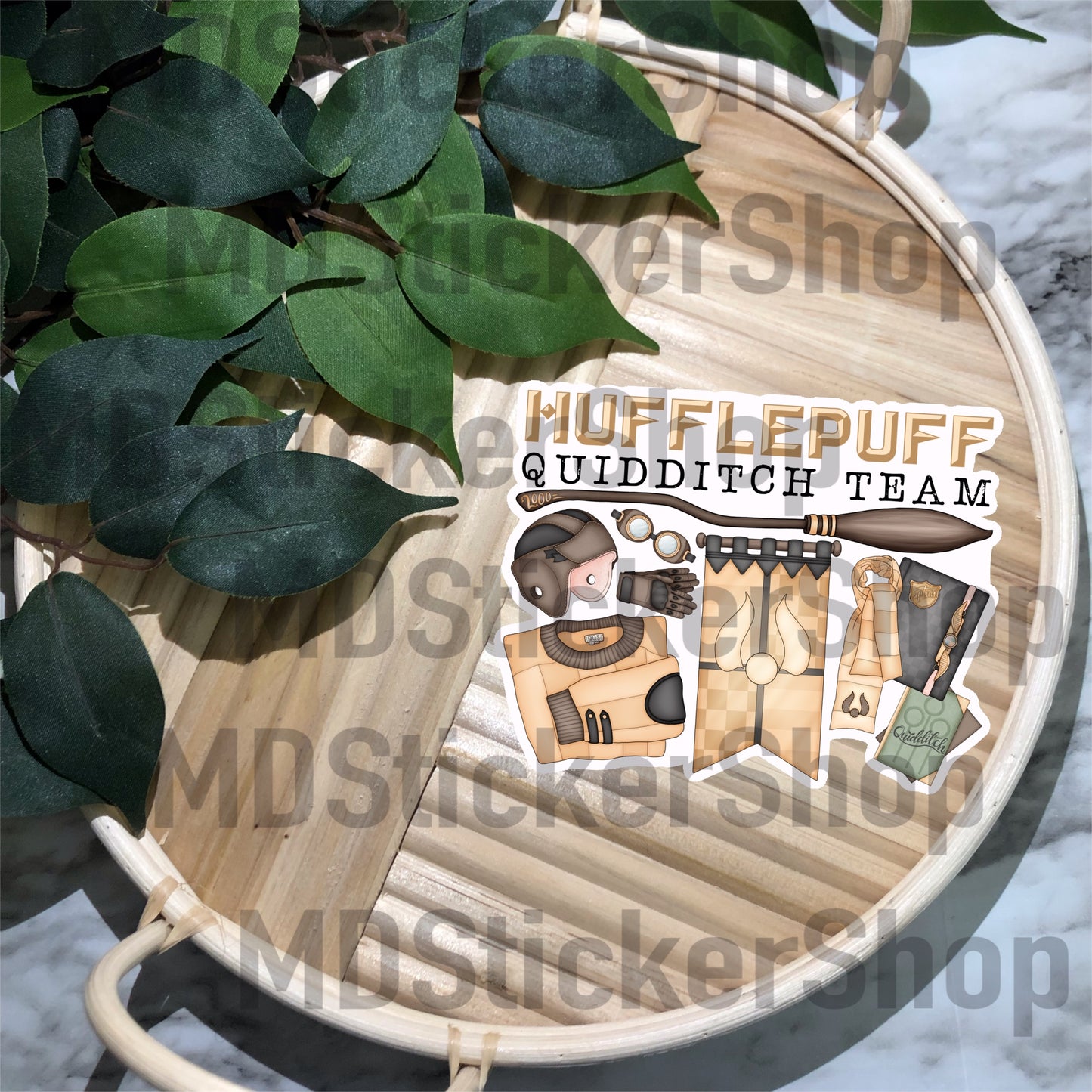 Yellow House Quidditch Team Vinyl Sticker