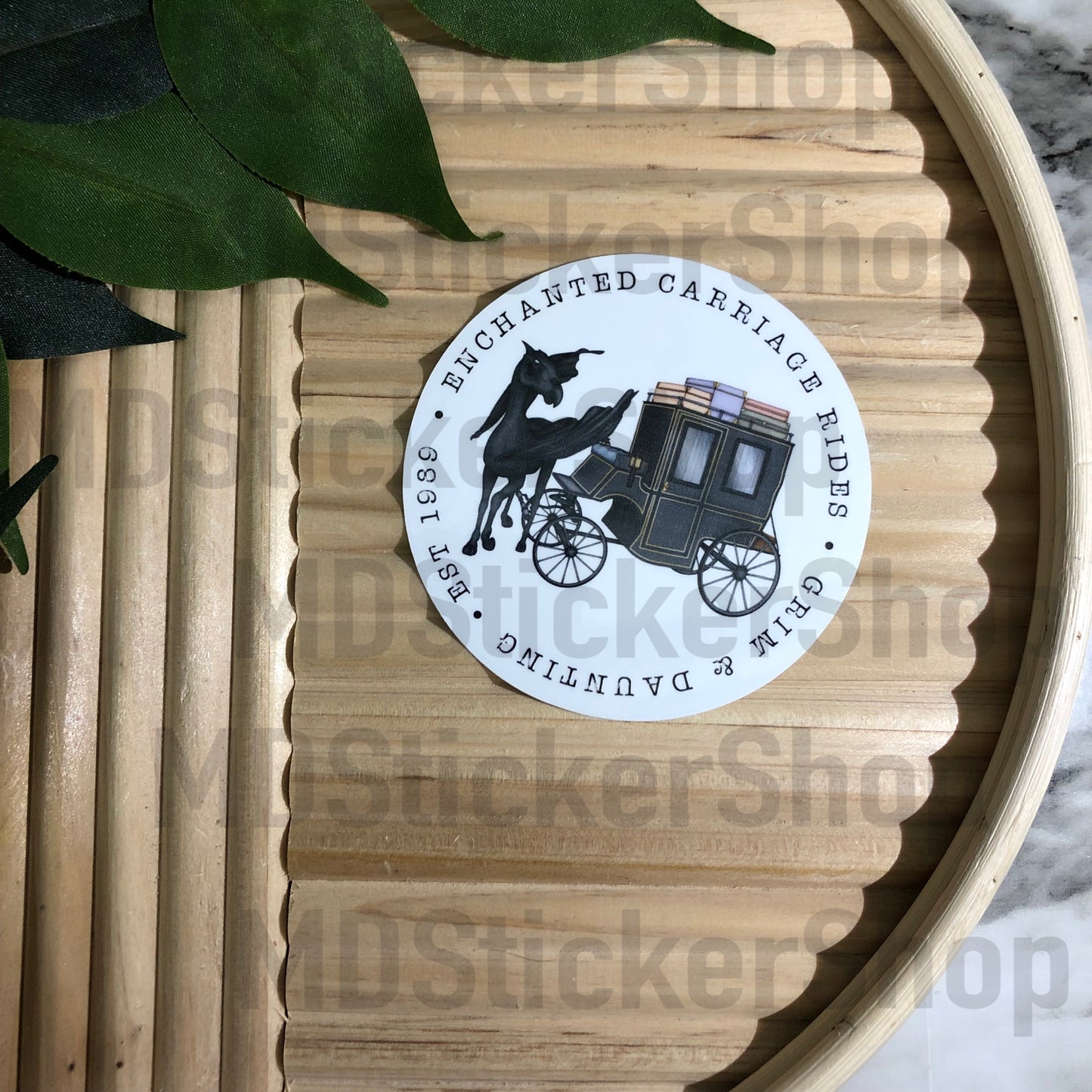 Enchanted Carriage Rides Est 1989 Vinyl Sticker