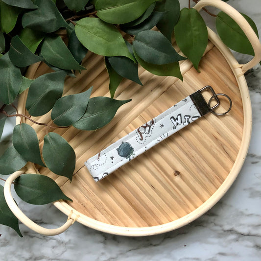 Harry Potter “Wizard in Training” Print Fabric Wristlet Keychain, Key Fob