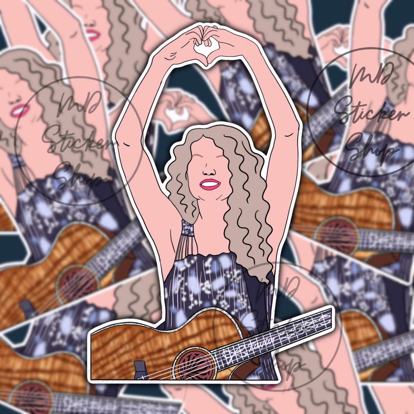 Taylor Swift Fearless Silhouette Sticker