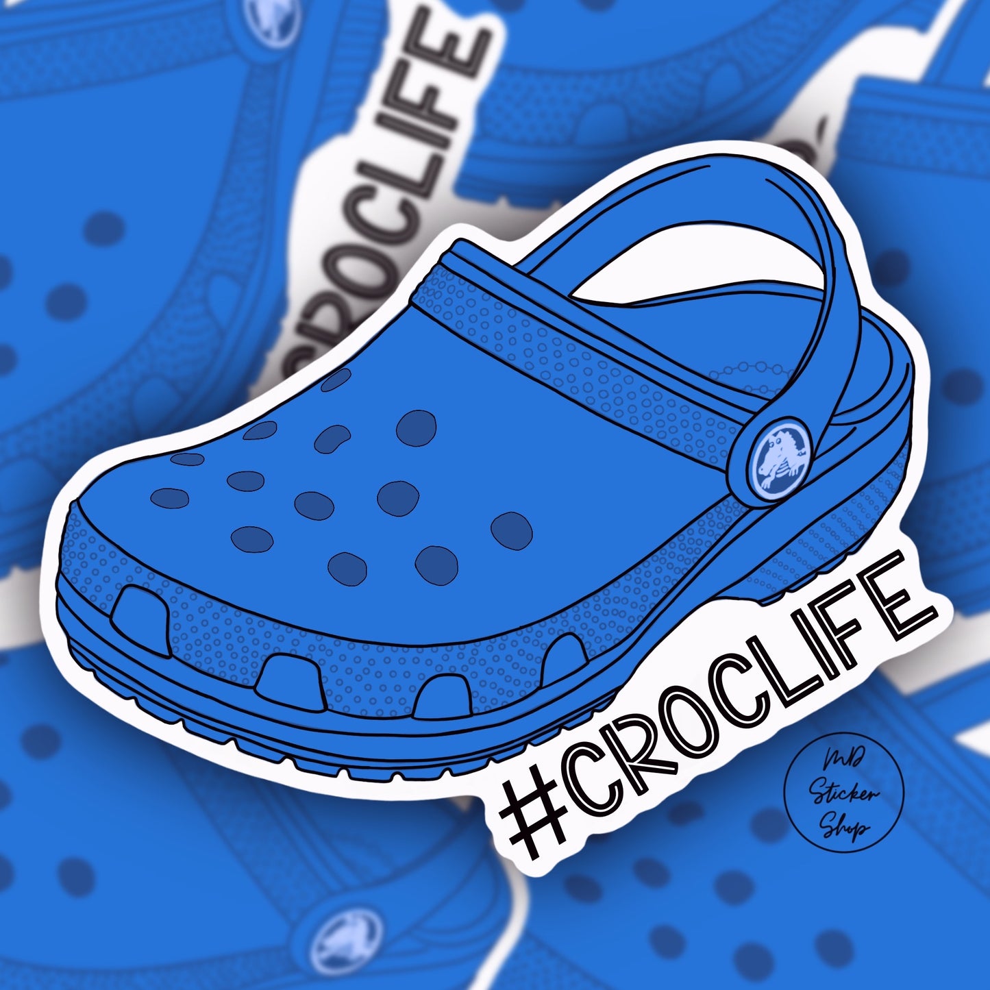 #CrocLife Croc Vinyl Sticker / Crocs