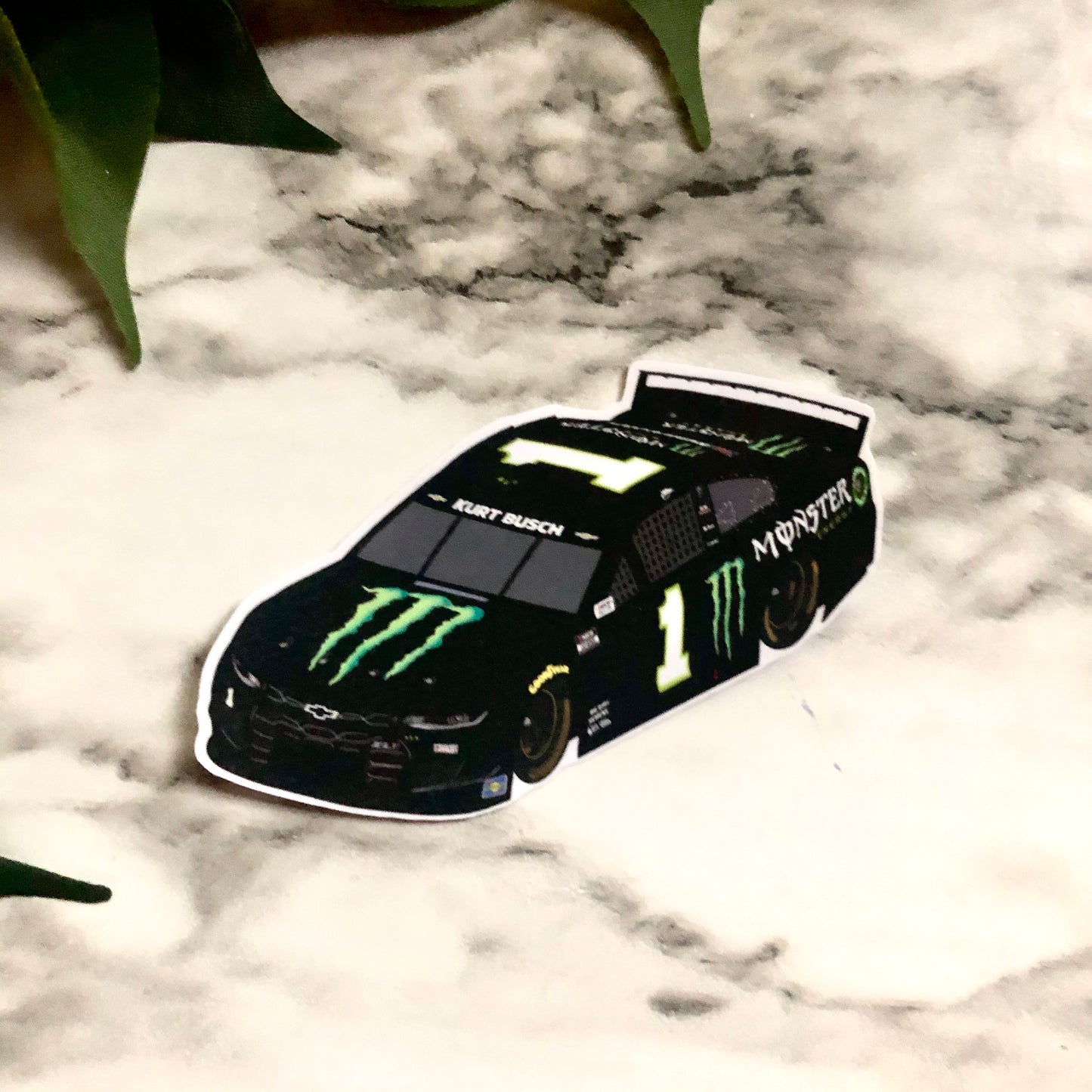 Kurt Busch #1 NASCAR Cup Driver Car Vinyl Sticker