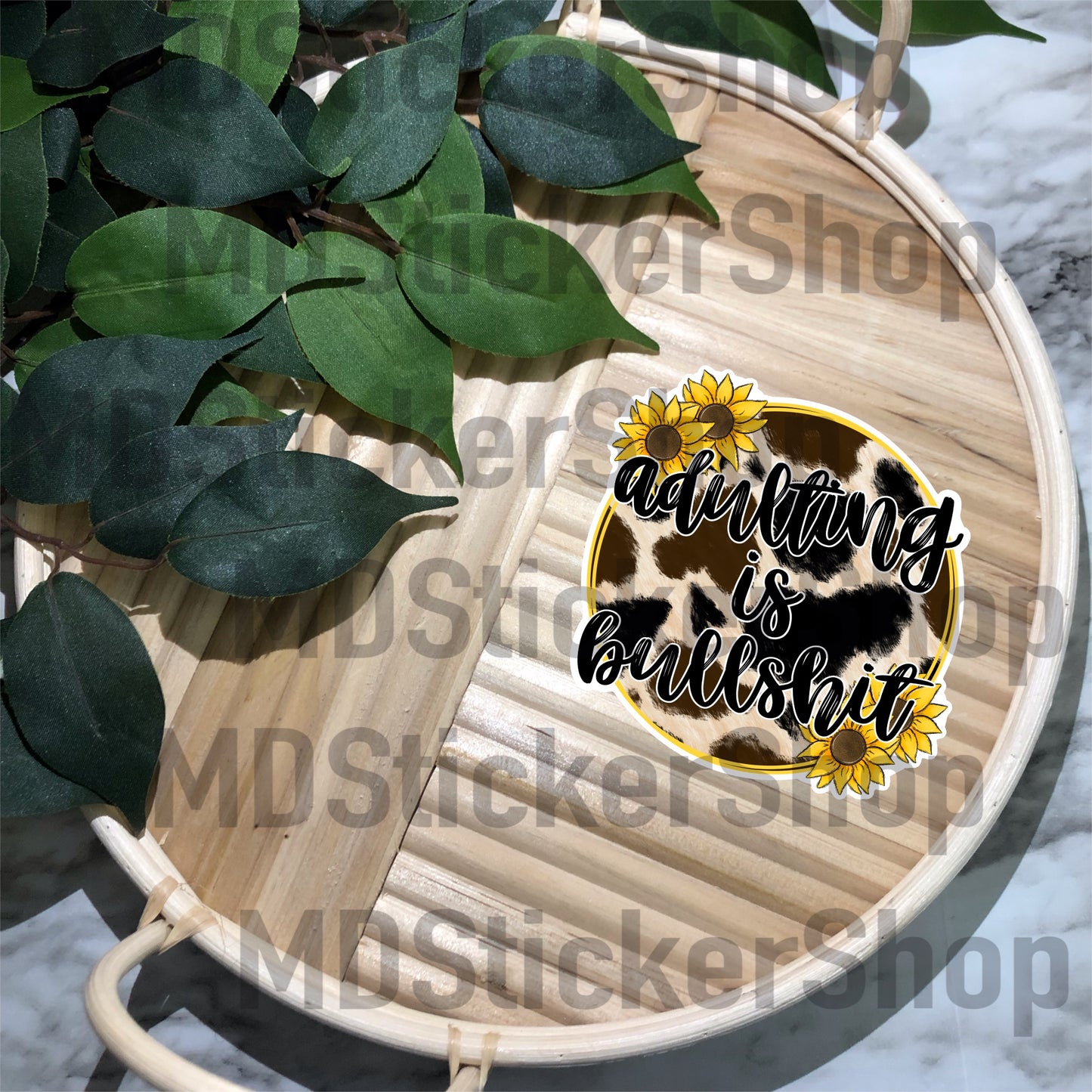 Adulting Is Bullshit Vinyl Sticker