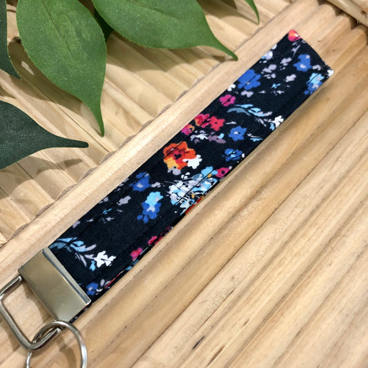 Garden Flag Print Fabric Keychain, Key Fob
