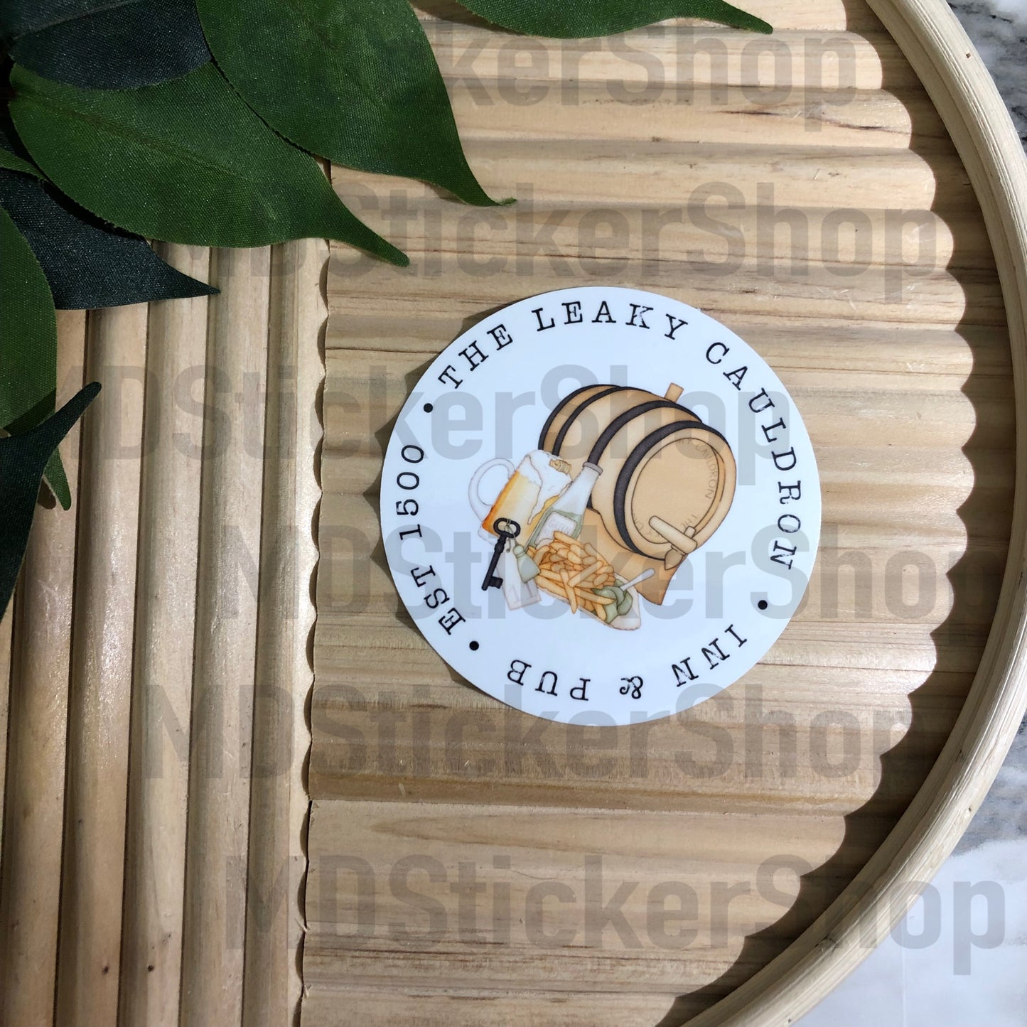 The Leaky Cauldron Est 1500 Vinyl Sticker