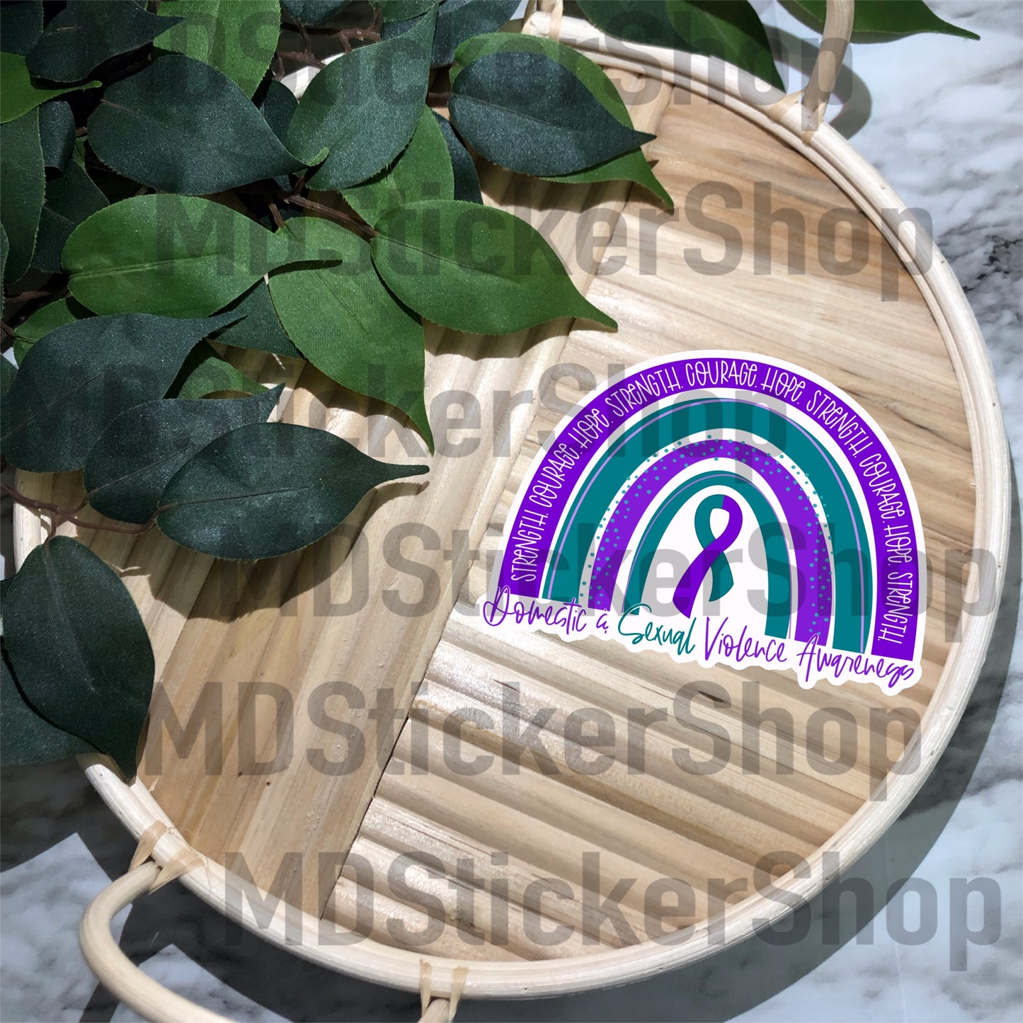 Domestic & Sexual Violence Awareness Rainbow Vinyl Sticker