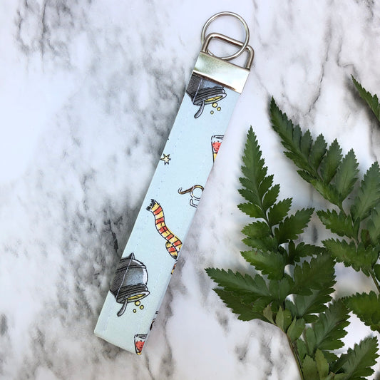 Harry Potter Magical Print Wristlet Keychain, Key Fob