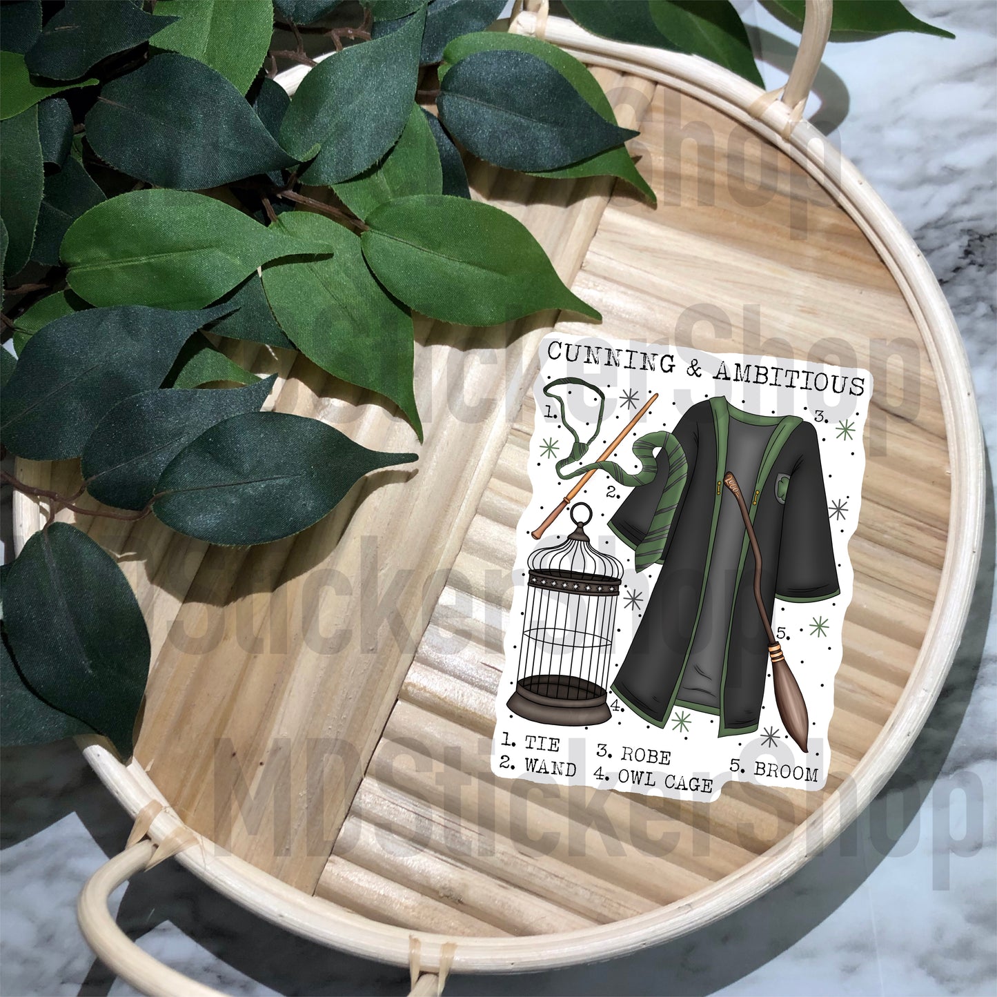 Green House Chart Vinyl Sticker