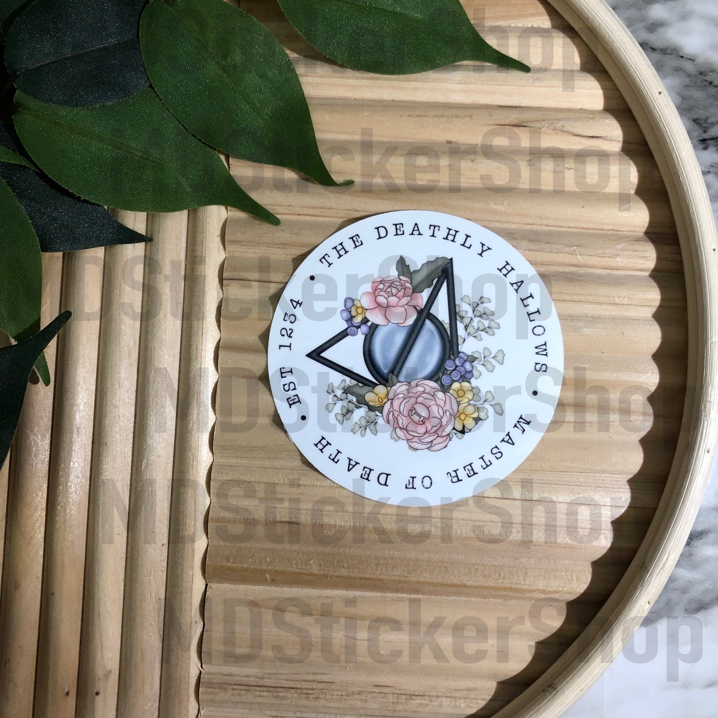 Deathly Master of Death Est 1234 Vinyl Sticker