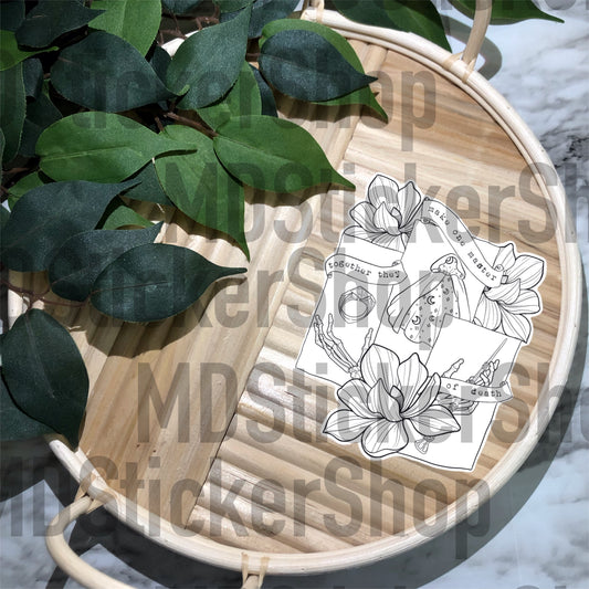Together They Make One Master of Death Vinyl Sticker