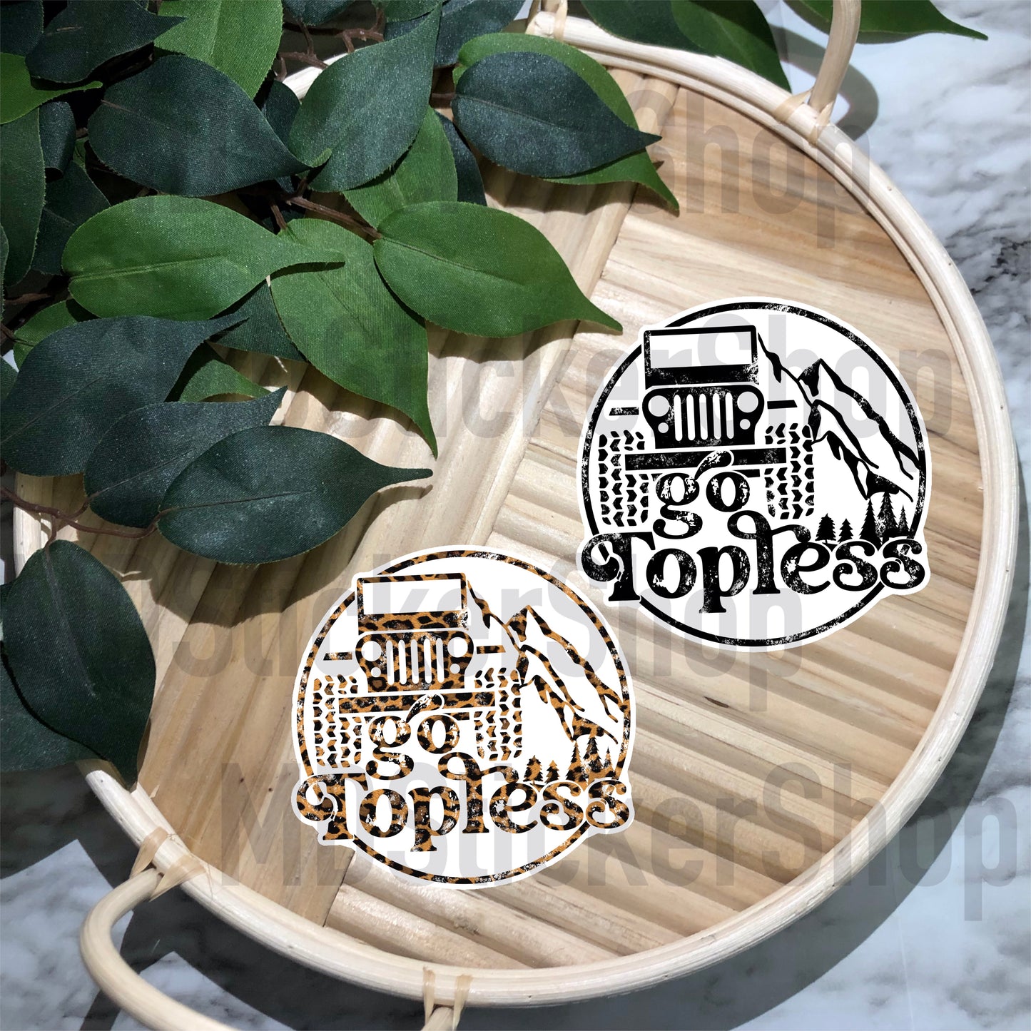 Go Topless Vinyl Sticker