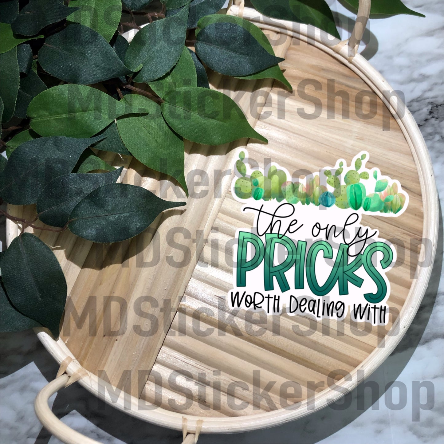 The Only Pricks Worth Dealing With Vinyl Sticker