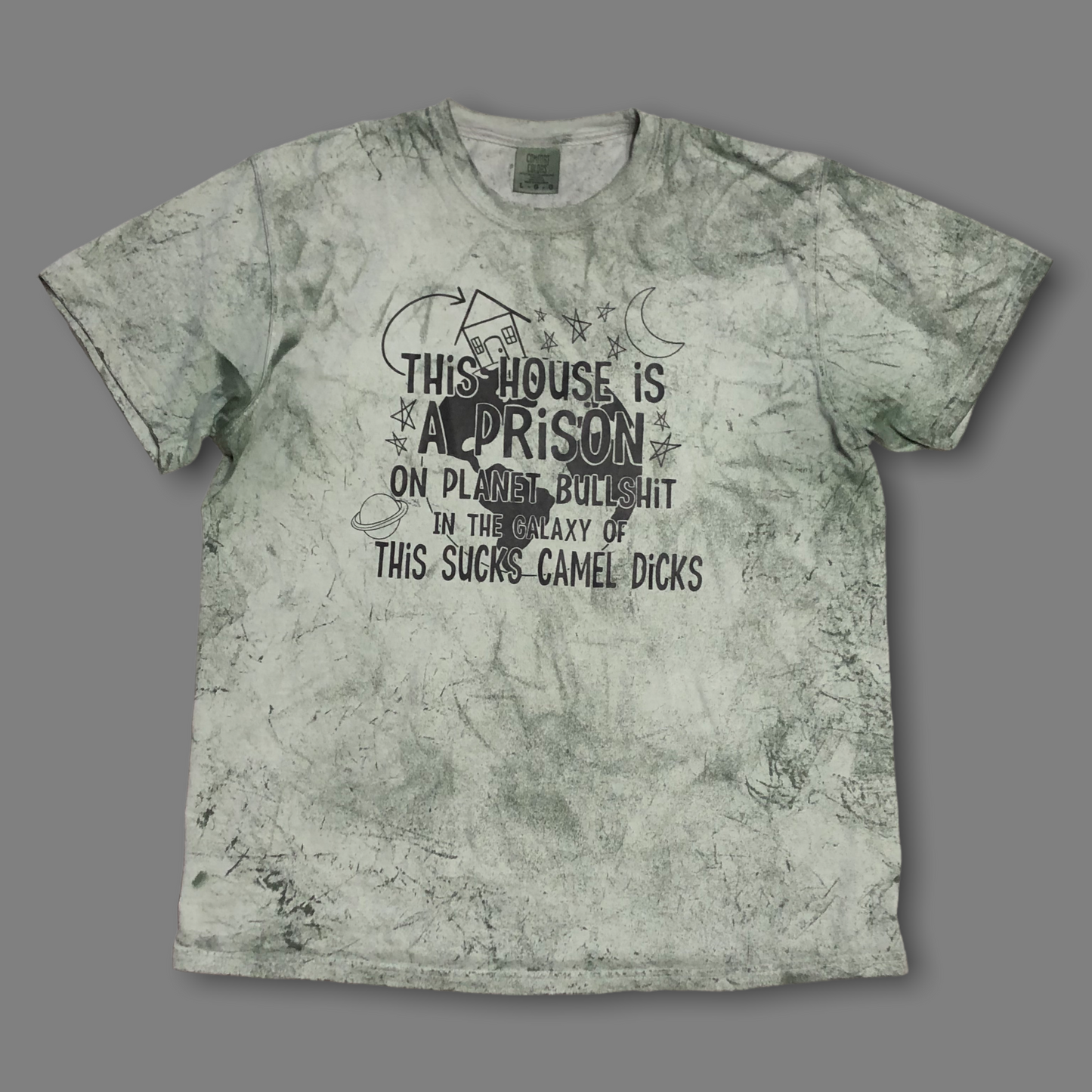 Step Brothers “This House is A Prison…” Green Color-blast Shirt