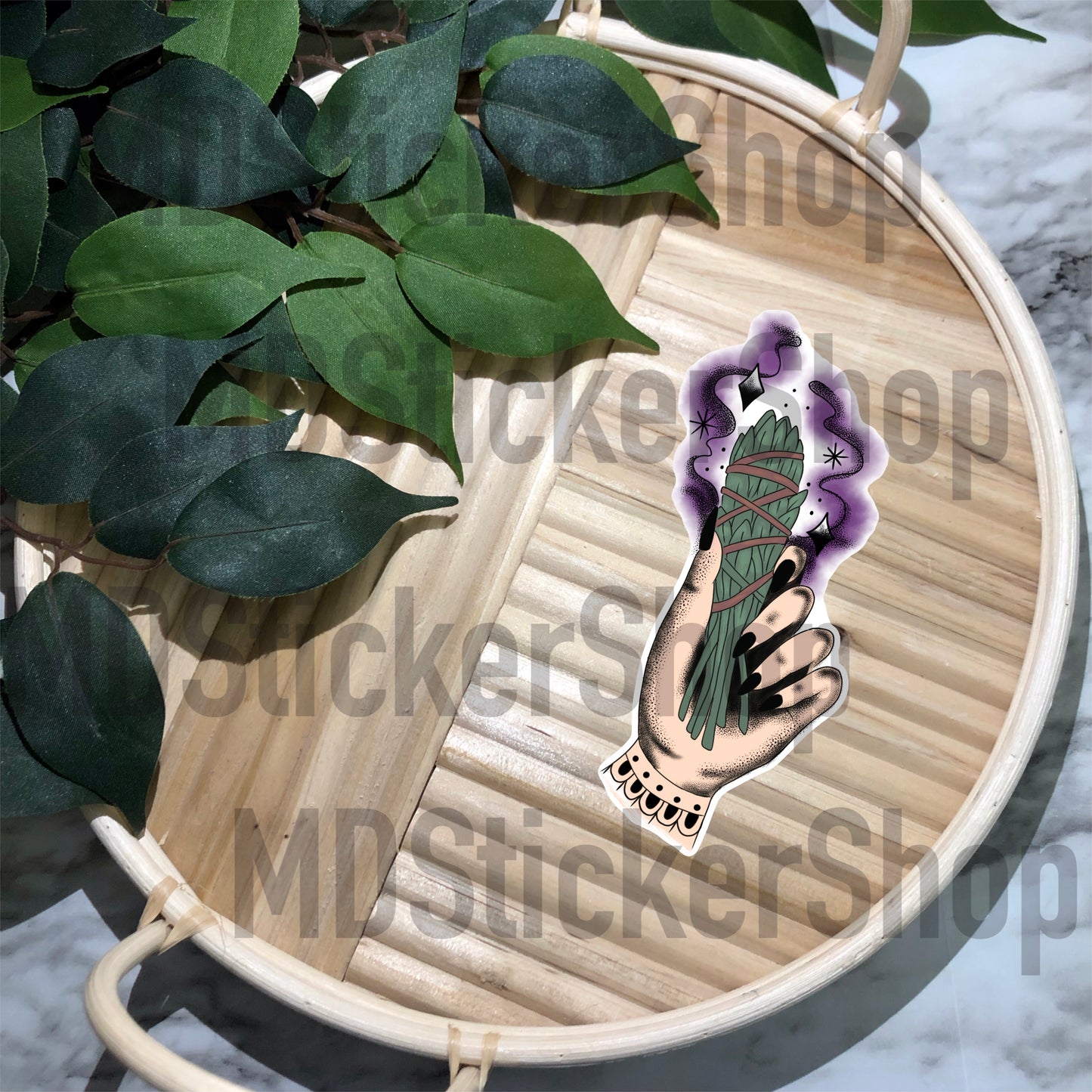 Sage Burning Vinyl Sticker