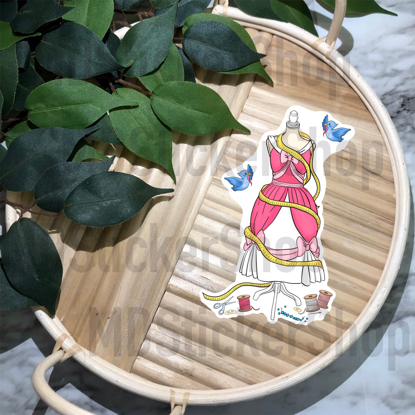 Cinderella Wardrobe Vinyl Sticker