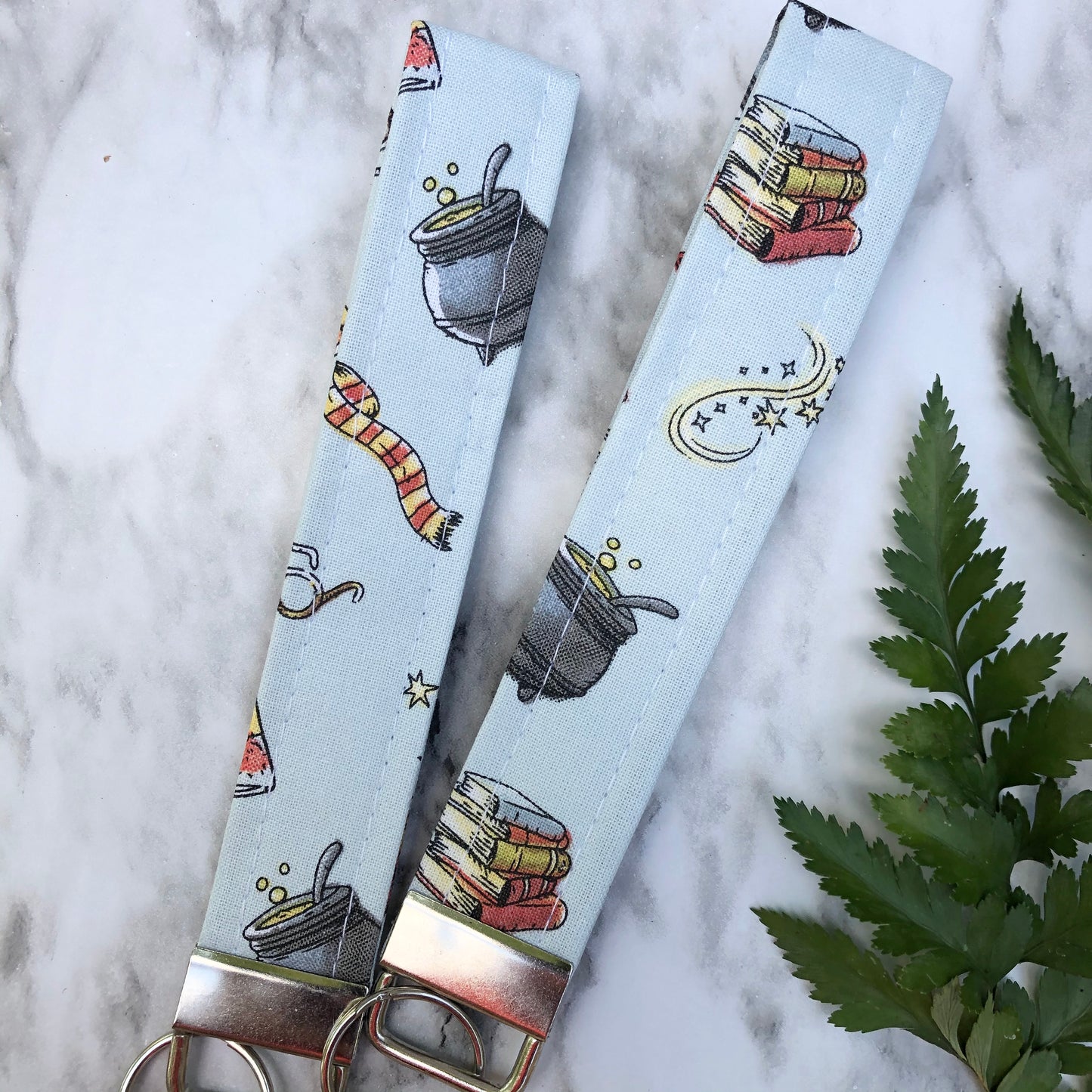 Harry Potter Magical Print Wristlet Keychain, Key Fob