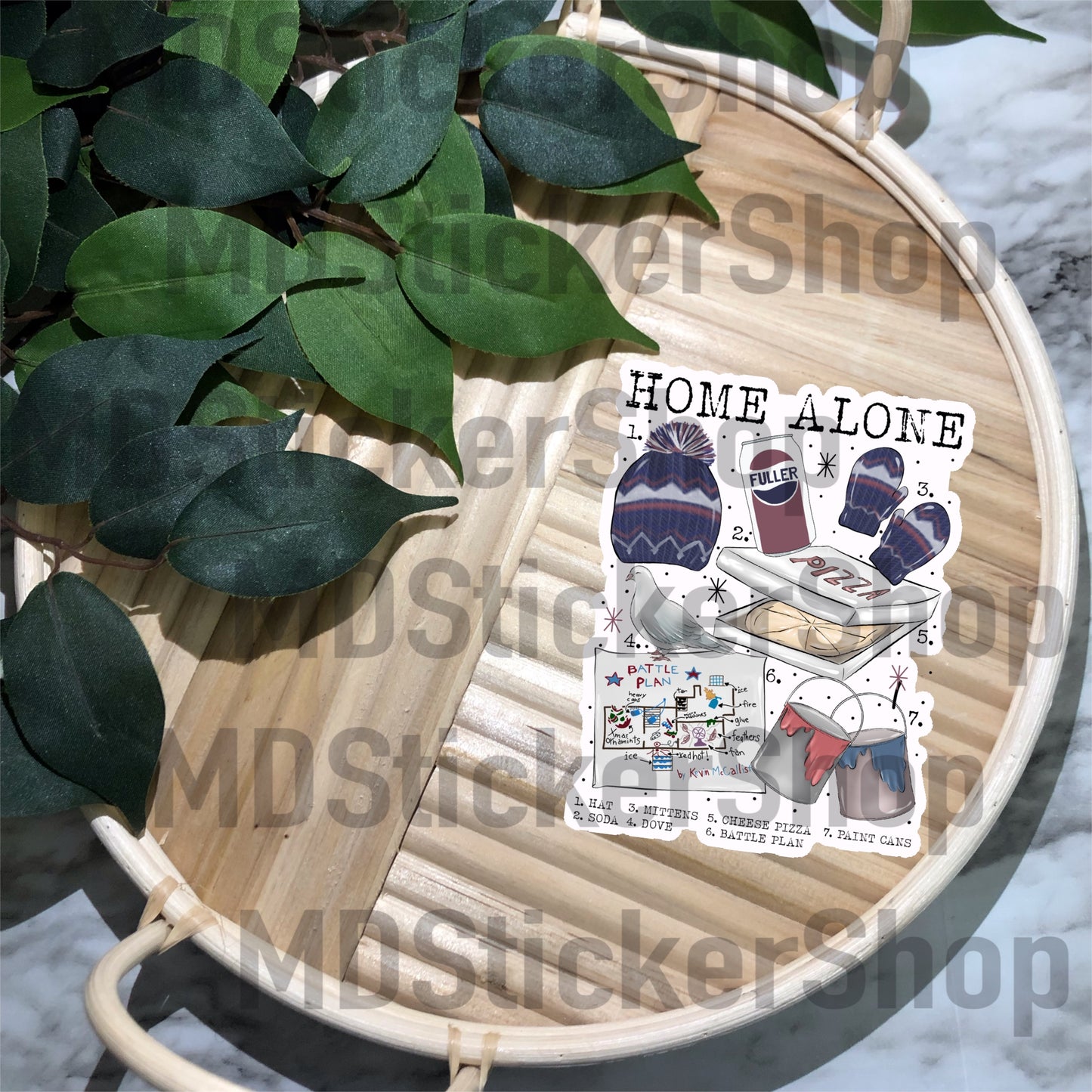Home Alone Chart Vinyl Sticker