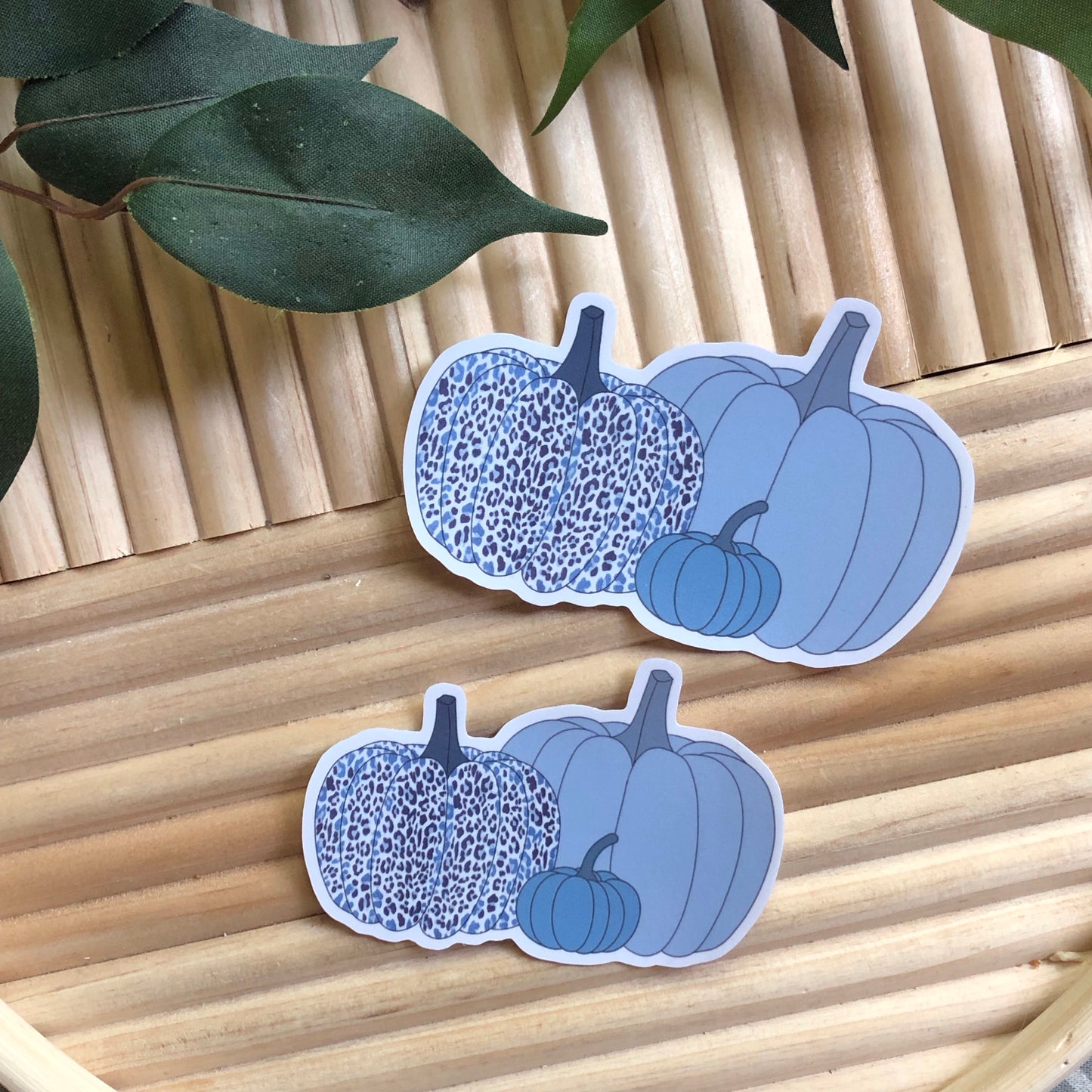 Blue Pumpkin Trio Vinyl Sticker