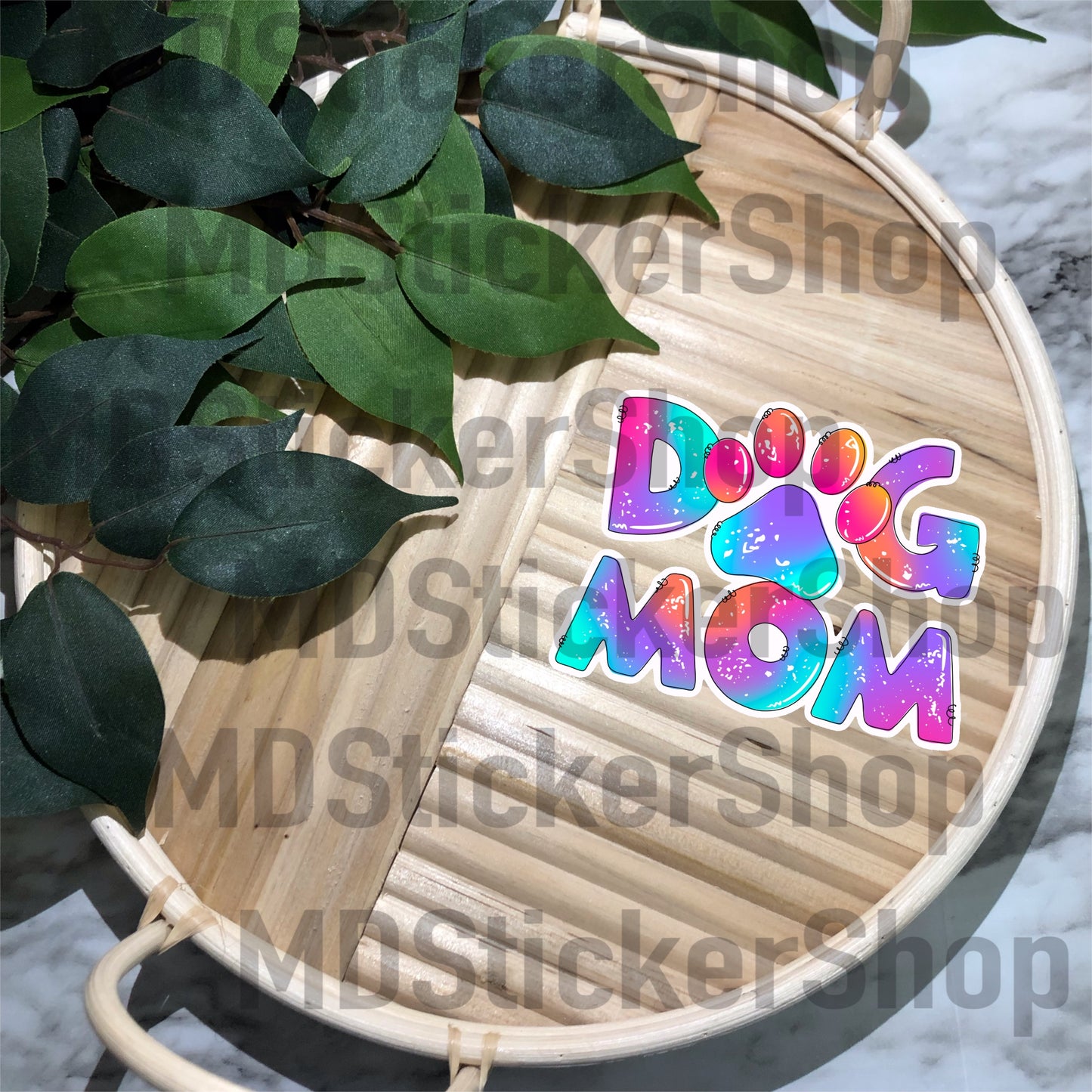 Dog Mom Vinyl Sticker
