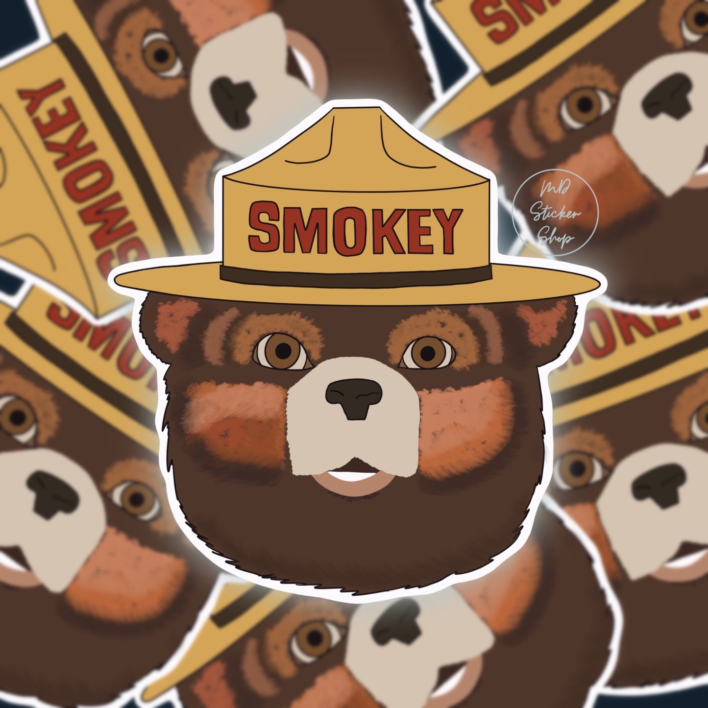 Smokey Bear Sticker