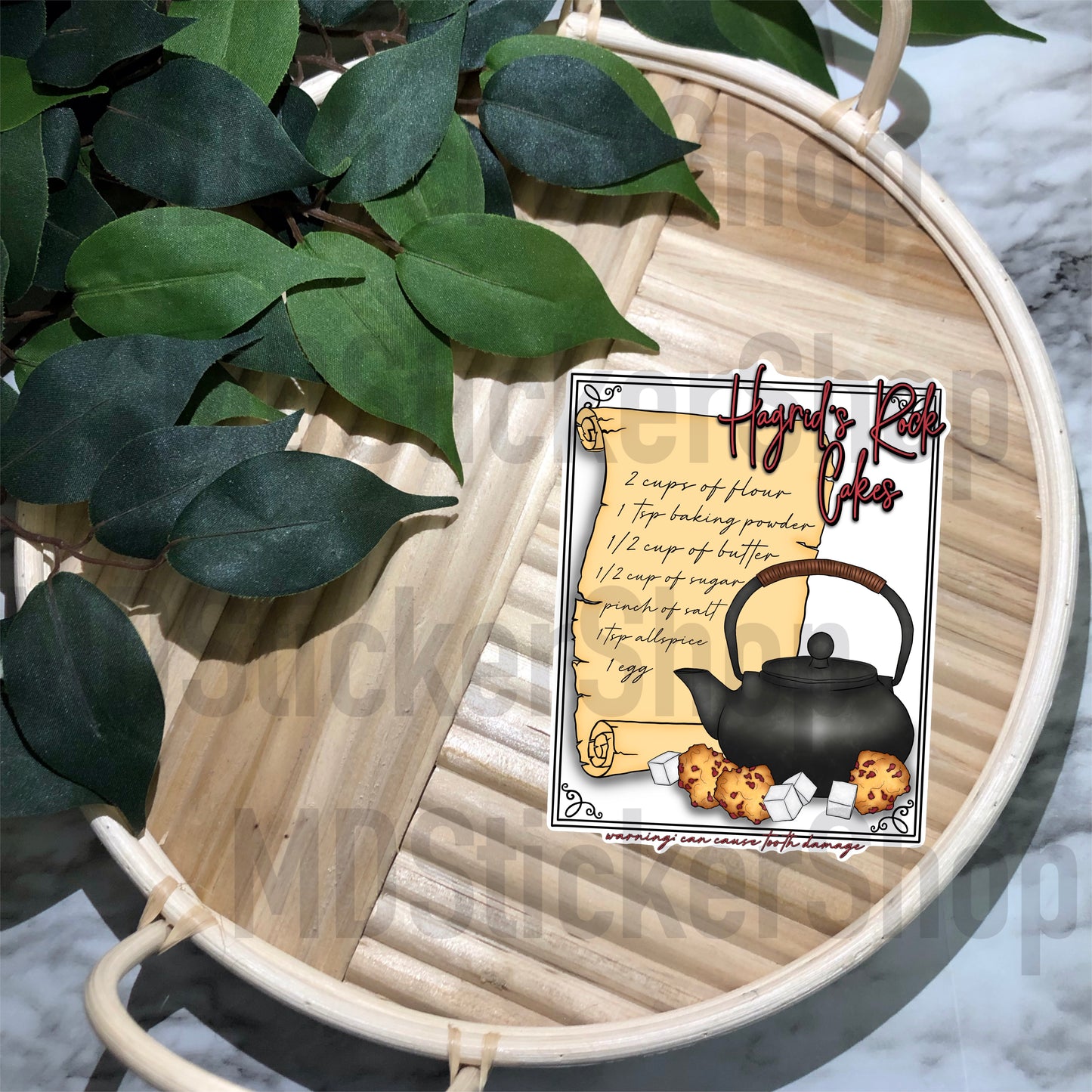 Rock Cakes Recipe Vinyl Sticker