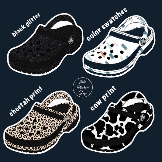Crocs Fun Print Vinyl Sticker
