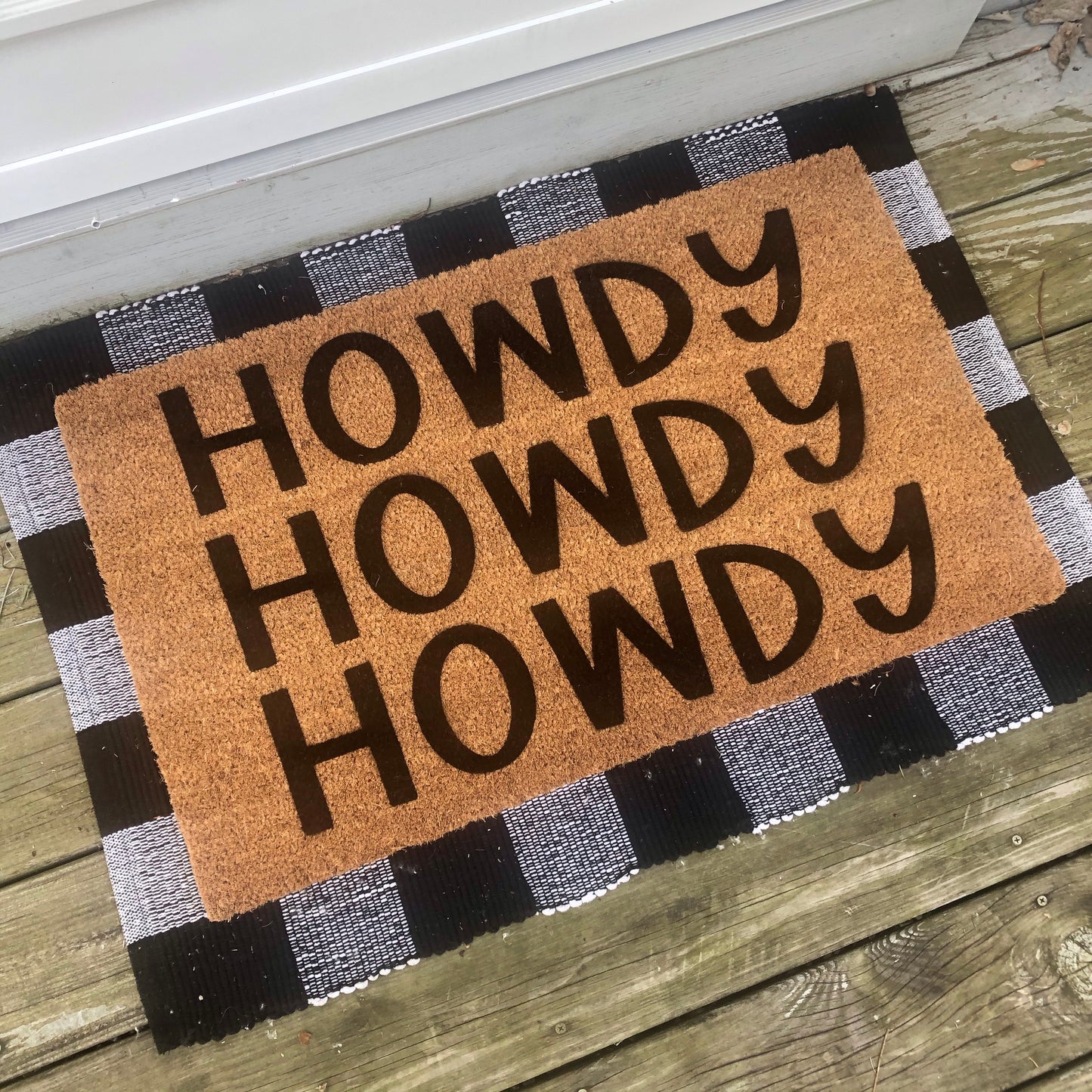 Howdy x3 Doormat 18x30