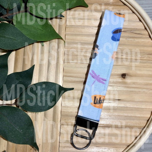 Gilmore Girls Print Fabric Keychain, Key Fob