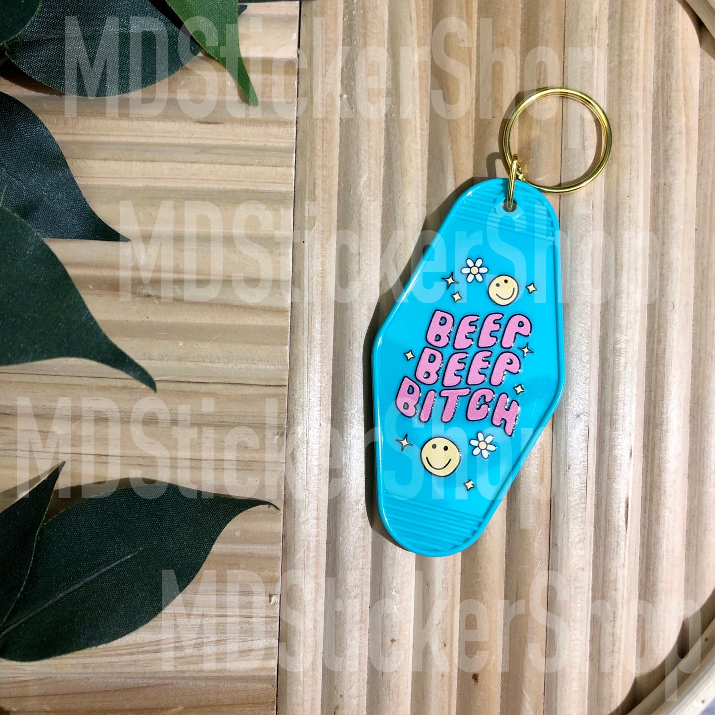 Beep Beep Bitch Hotel Keychain, Acrylic Keychain