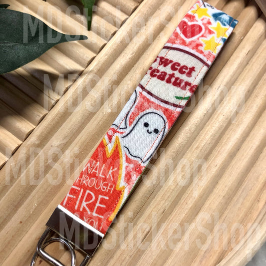Harry Print Fabric Keychain, Key Fob