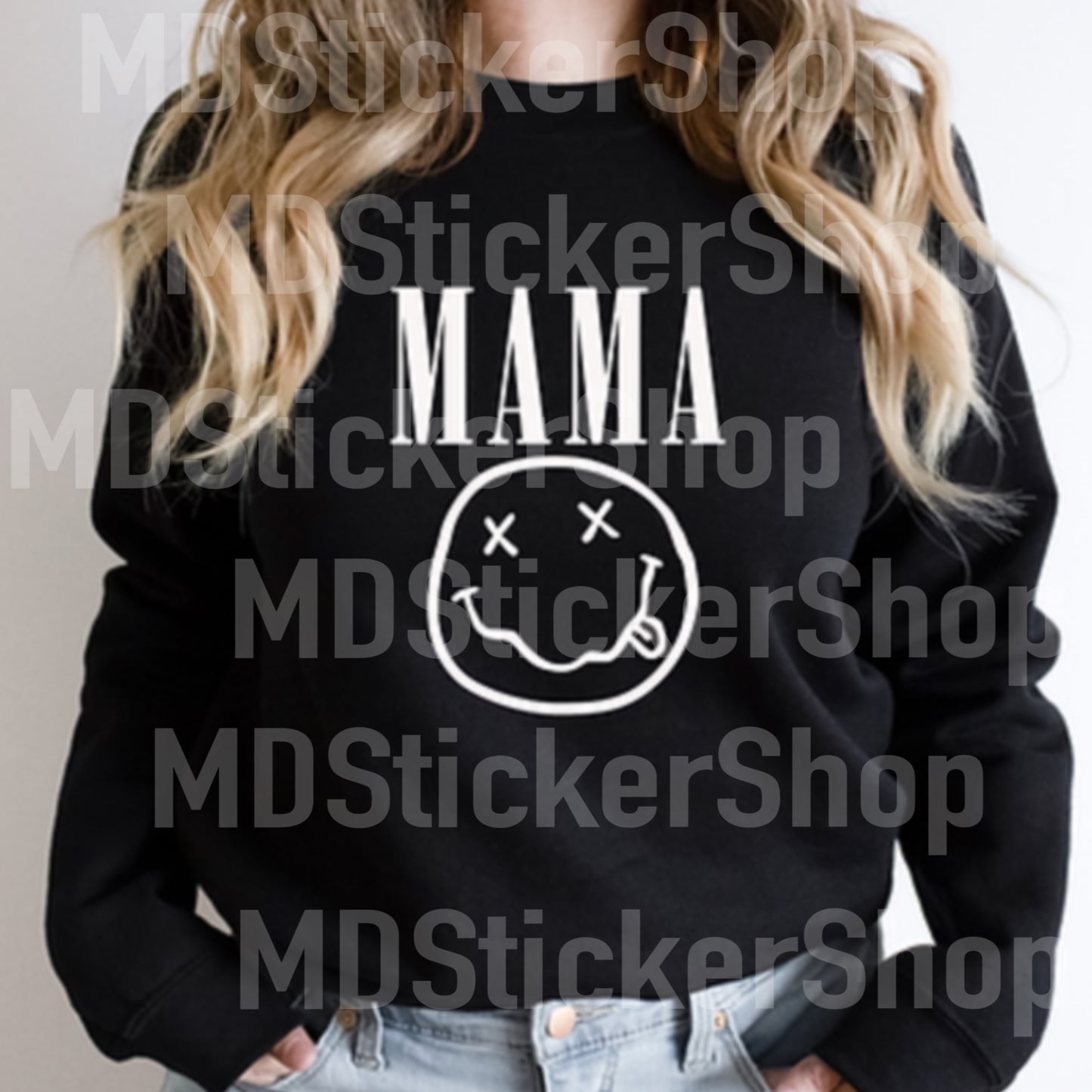 Mama Smiley Tee/Sweatshirt
