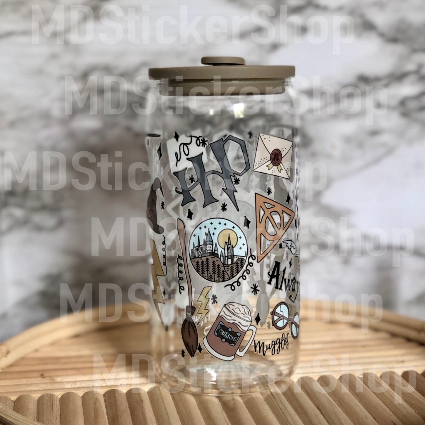 HP Wizard Icons Beer Can Glass Cup