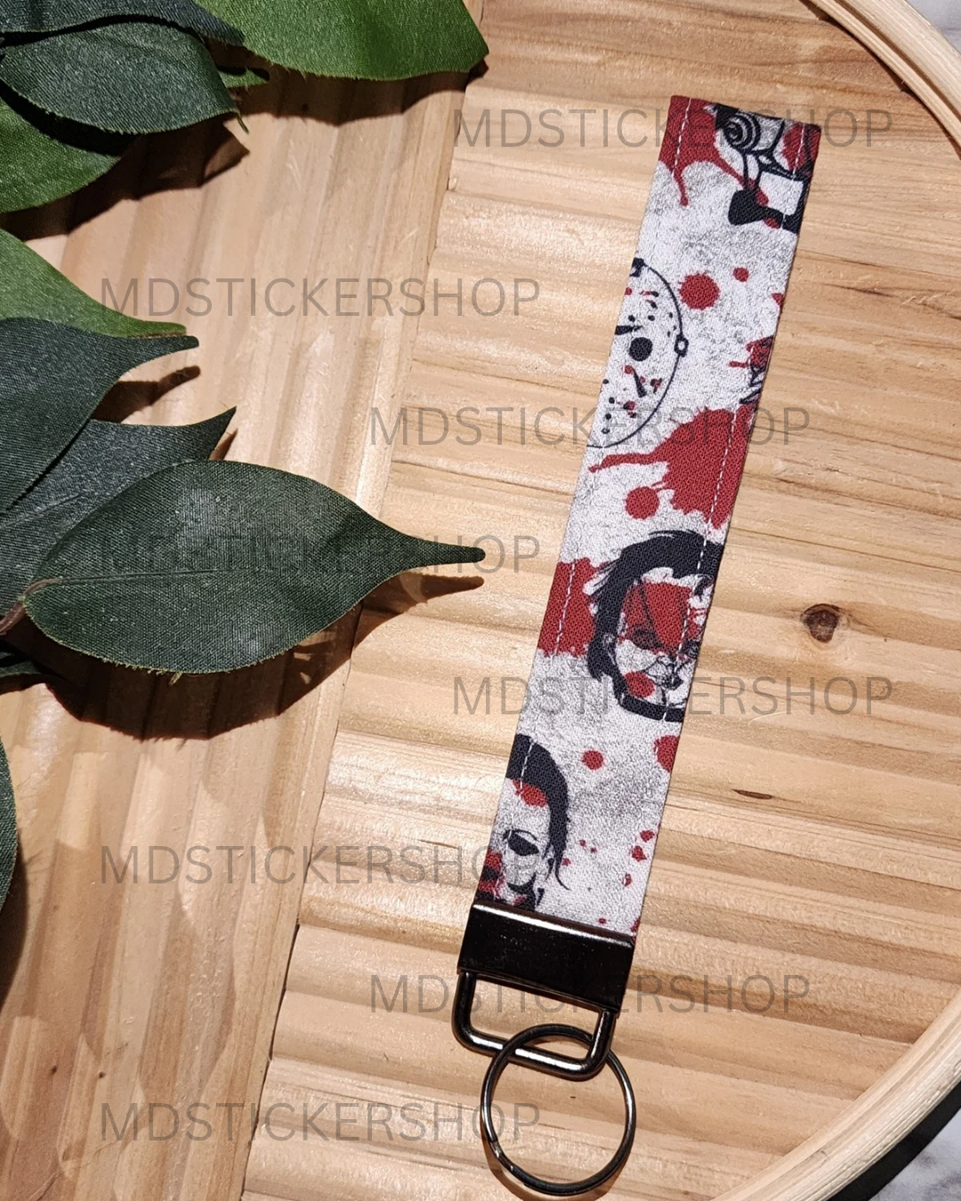 Killer Print Fabric Keychain, Key Fob