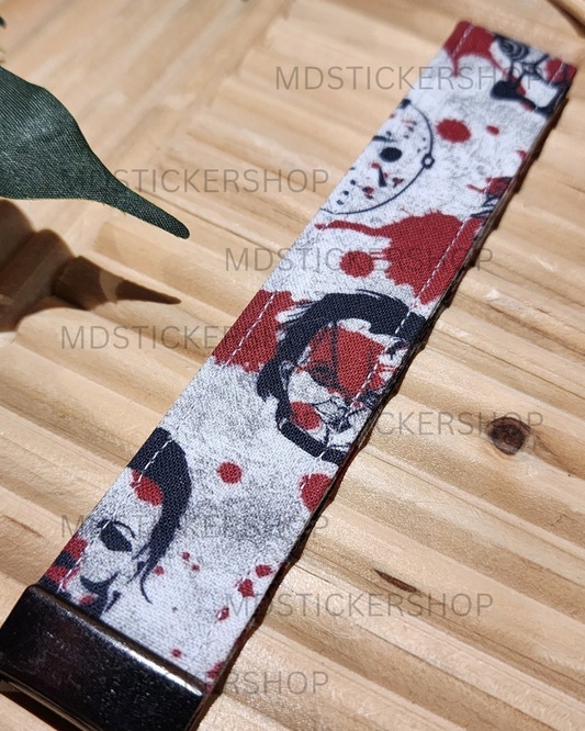 Killer Print Fabric Keychain, Key Fob