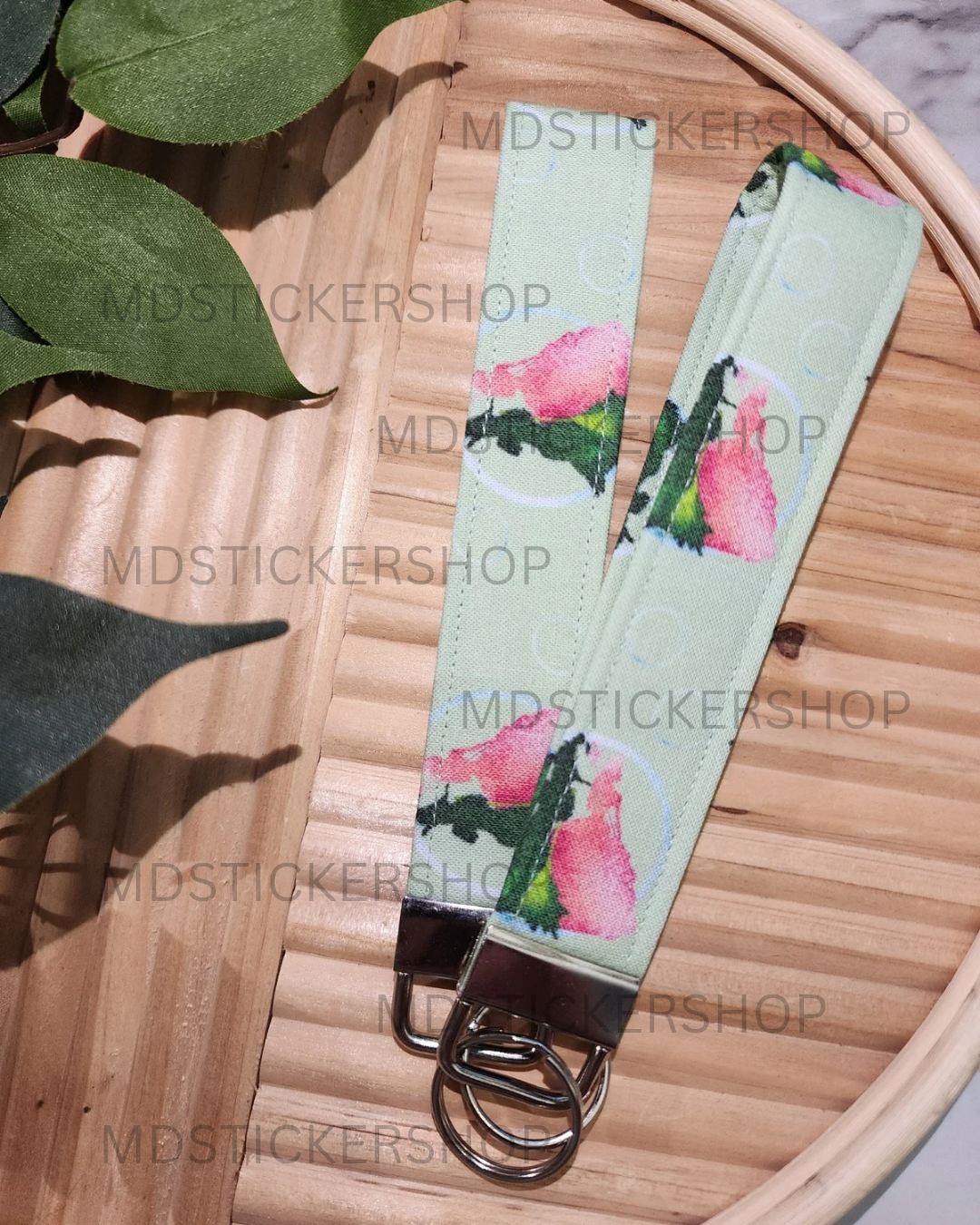 Wicked Print Fabric Keychain, Key Fob