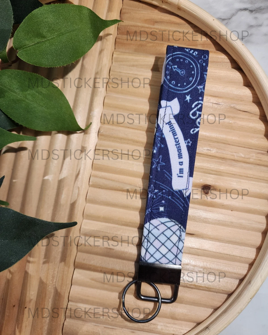 Midnights Print Fabric Keychain, Key Fob