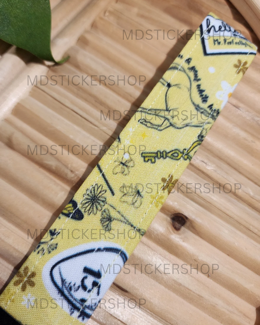 Fearless Print Fabric Keychain, Key Fob