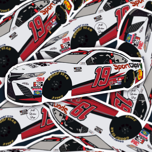 Martin Truex Jr. #19 NASCAR Cup Series Sport Clips Paint Scheme Car Vinyl Sticker