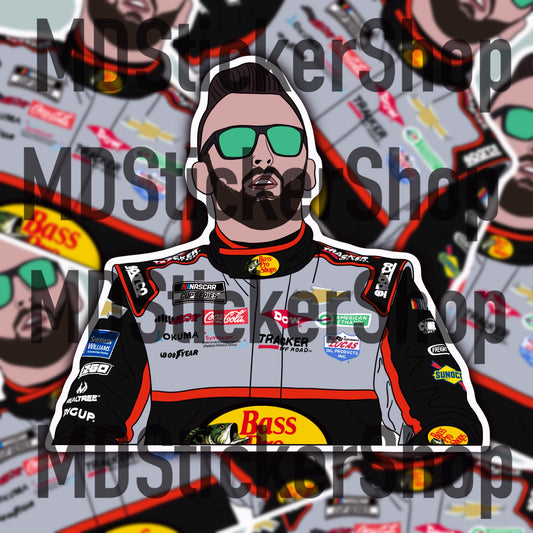 Austin Dillon Silhouette Vinyl Sticker / NASCAR Cup Driver #3