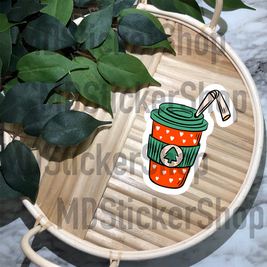 Christmas Cocoa Mug Vinyl Sticker