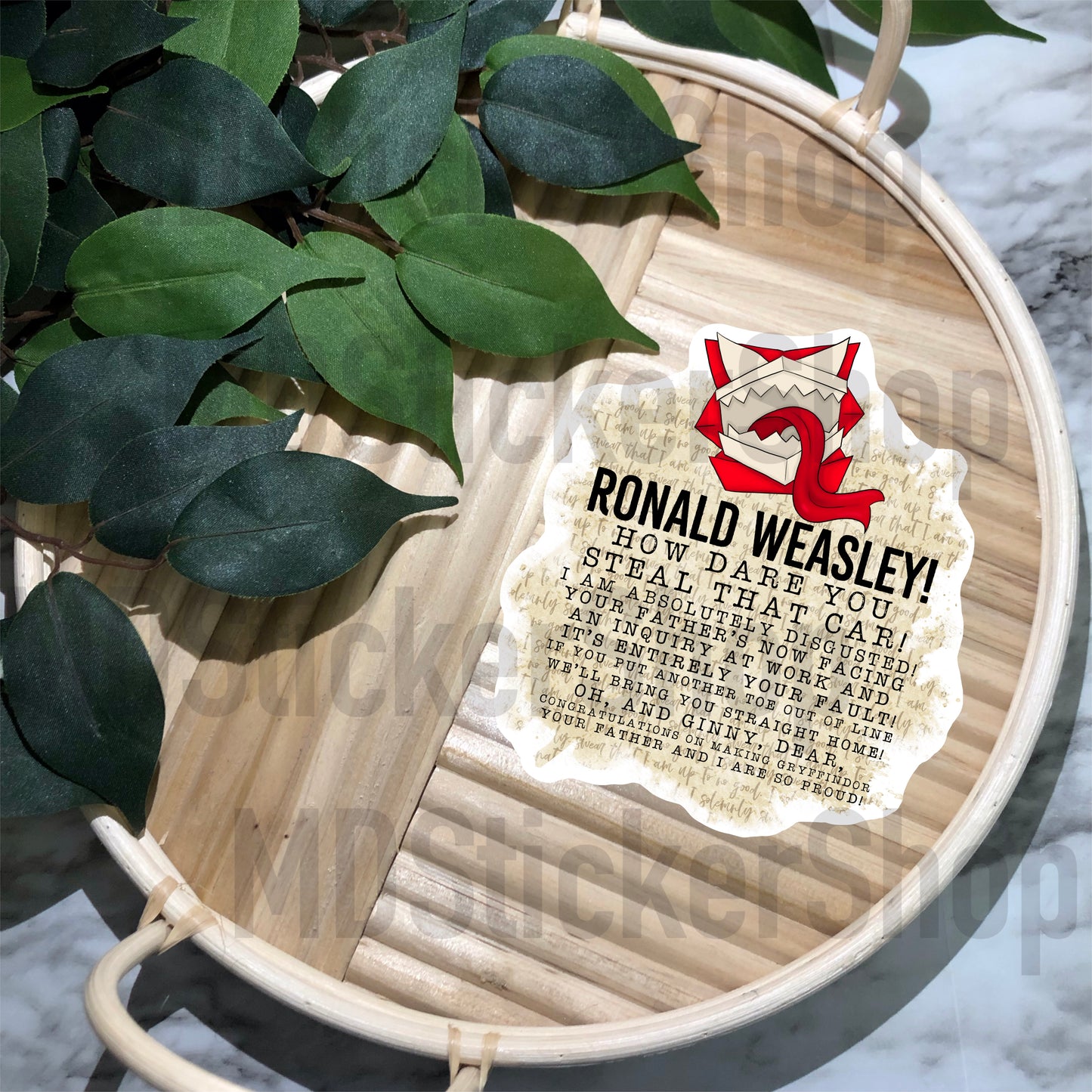 Weasley Howler Vinyl Sticker