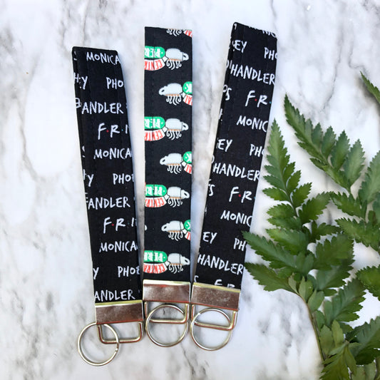 Central Perk FRIENDS Print Wristlet Keychain, Key Fob