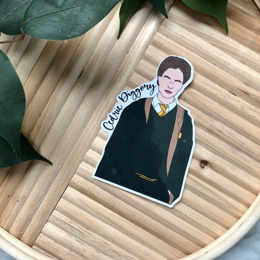 Cedric Diggory Silhouette Vinyl Sticker