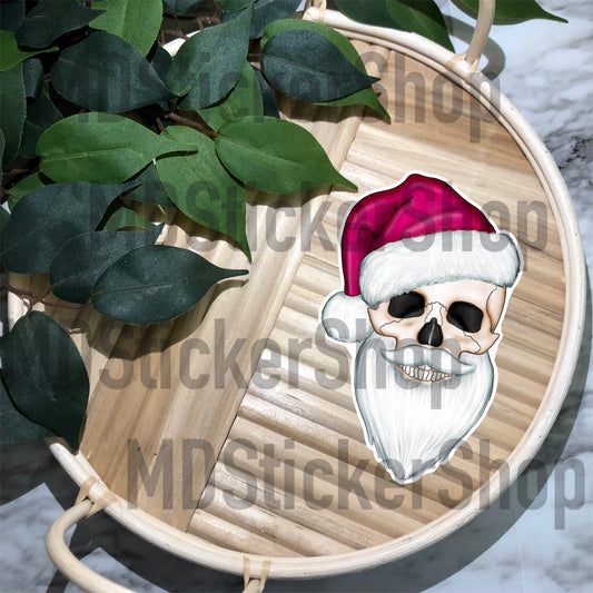 Skellie Santa Vinyl Sticker